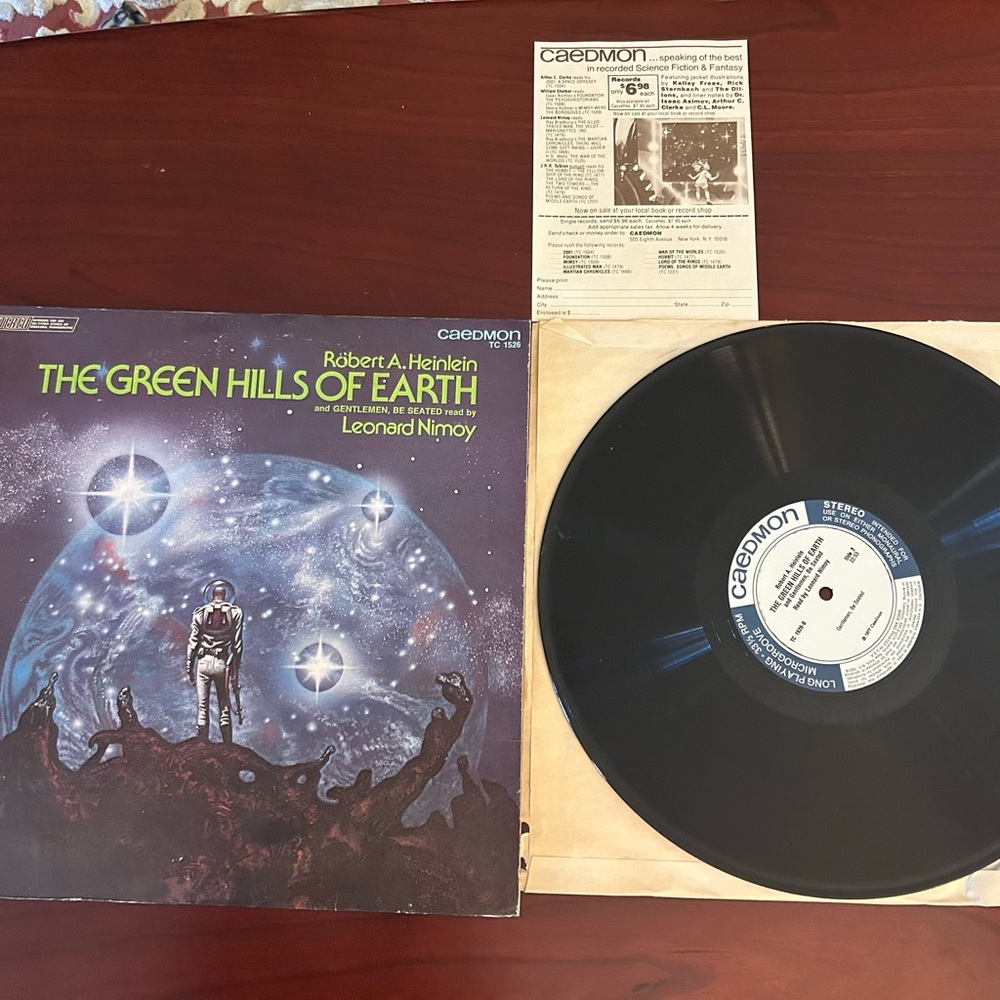 Signed! The Green Hills of Earth Vinyl Record